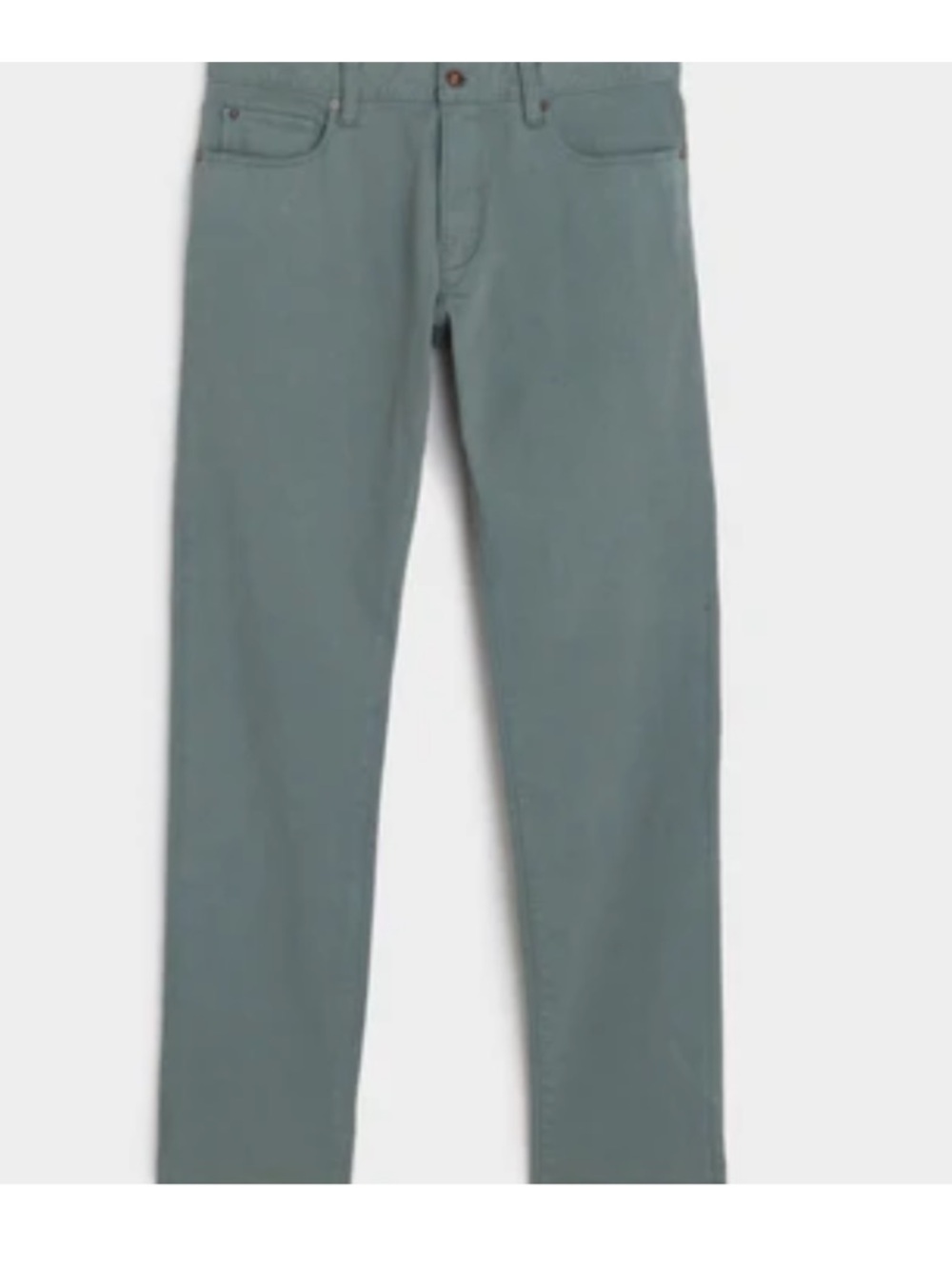 Slim Fit 5-Pocket Chino in Green Pewter
32/34length